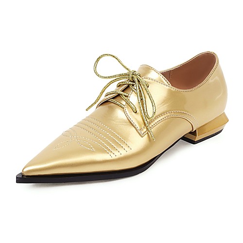 Women's Oxfords Sculptural Heel Pointed Toe PU Vintage / British Spring & Fall Gold / Brown / Black / Party & Evening
Women's Oxfords Sculptural Heel Pointed Toe PU Vintage / British Spring & Fall Gold / Brown / Black / Party & Evening