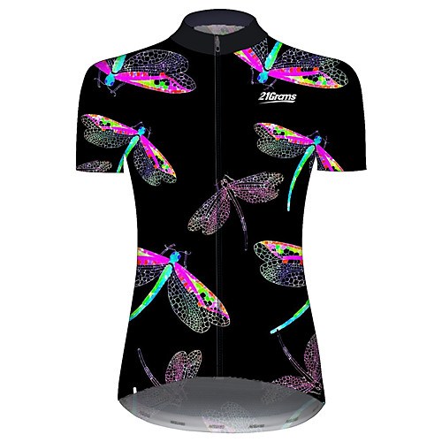 21Grams Women's Short Sleeve Cycling Jersey Black / Red Solid Color Dragonfly Bike Jersey Top Mountain Bike MTB Road Bike Cycling UV Resistant Quick Dry Breathable Sports Clothing Apparel / Stretchy
21Grams Women's Short Sleeve Cycling Jersey Black / Red Solid Color Dragonfly Bike Jersey Top Mountain Bike MTB Road Bike Cycling UV Resistant Quick Dry Breathable Sports Clothing Apparel / Stretchy