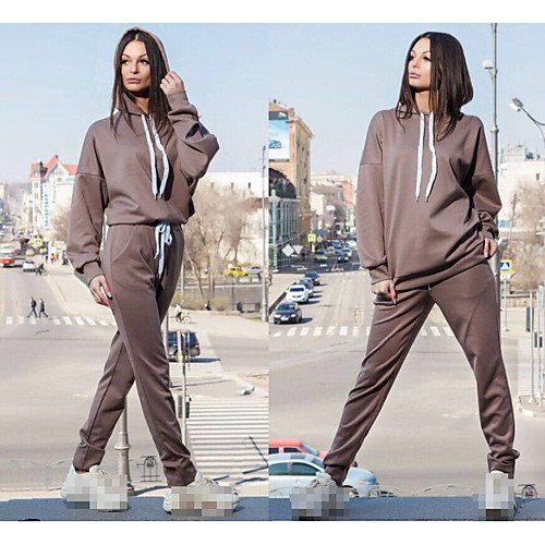 Women's 2 Piece Tracksuit Sweatsuit Jogging Suit Street Casual Long Sleeve Moisture Wicking Quick Dry Breathable Running Active Training Jogging Sportswear Solid Colored Hoodie Army Green Blue Pink
Women's 2 Piece Tracksuit Sweatsuit Jogging Suit Street Casual Long Sleeve Moisture Wicking Quick Dry Breathable Running Active Training Jogging Sportswear Solid Colored Hoodie Army Green Blue Pink