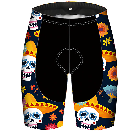 21Grams Men's Cycling Shorts Bike Shorts Padded Shorts / Chamois Pants Breathable Quick Dry Ultraviolet Resistant Sports Skull Floral Botanical Black / Yellow Mountain Bike MTB Road Bike Cycling
21Grams Men's Cycling Shorts Bike Shorts Padded Shorts / Chamois Pants Breathable Quick Dry Ultraviolet Resistant Sports Skull Floral Botanical Black / Yellow Mountain Bike MTB Road Bike Cycling
