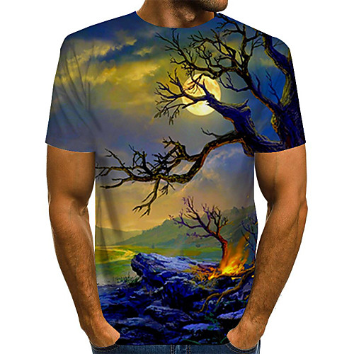 Men's T shirt Color Block Abstract 3D Plus Size Print Short Sleeve Daily Tops Streetwear Exaggerated Rainbow
Men's T shirt Color Block Abstract 3D Plus Size Print Short Sleeve Daily Tops Streetwear Exaggerated Rainbow