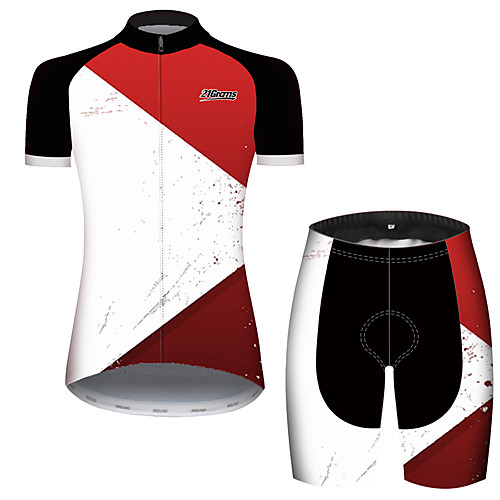 21Grams Women's Short Sleeve Cycling Jersey with Shorts Spandex Red and White Plaid Checkered Patchwork Bike Quick Dry Breathable Sports Plaid Checkered Mountain Bike MTB Road Bike Cycling Clothing
21Grams Women's Short Sleeve Cycling Jersey with Shorts Spandex Red and White Plaid Checkered Patchwork Bike Quick Dry Breathable Sports Plaid Checkered Mountain Bike MTB Road Bike Cycling Clothing