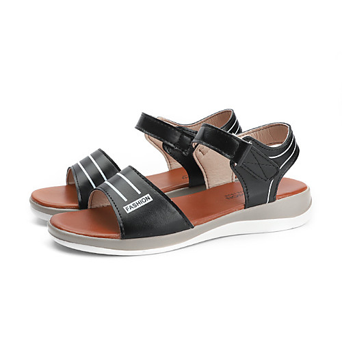 Women's Sandals Flat Sandal Summer Flat Heel Open Toe Casual Daily PU White / Black / Blue
Women's Sandals Flat Sandal Summer Flat Heel Open Toe Casual Daily PU White / Black / Blue