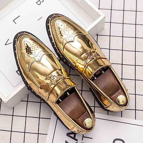 Men's Faux Leather Spring & Summer / Fall & Winter Oxfords Walking Shoes Breathable Gold / Black
Men's Faux Leather Spring & Summer / Fall & Winter Oxfords Walking Shoes Breathable Gold / Black