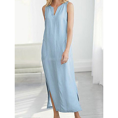 Women's A Line Dress - Long Sleeve Solid Color V Neck White Black Yellow Light Blue S M L XL XXL
Women's A Line Dress - Long Sleeve Solid Color V Neck White Black Yellow Light Blue S M L XL XXL