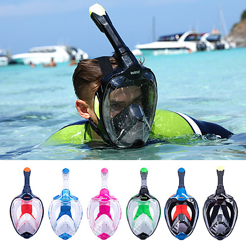 Diving Mask Full Face Mask Waterproof Single Window - Diving Silicone - For Adults Kids Pink Orange Green Blue Royal Blue
Diving Mask Full Face Mask Waterproof Single Window - Diving Silicone - For Adults Kids Pink Orange Green Blue Royal Blue