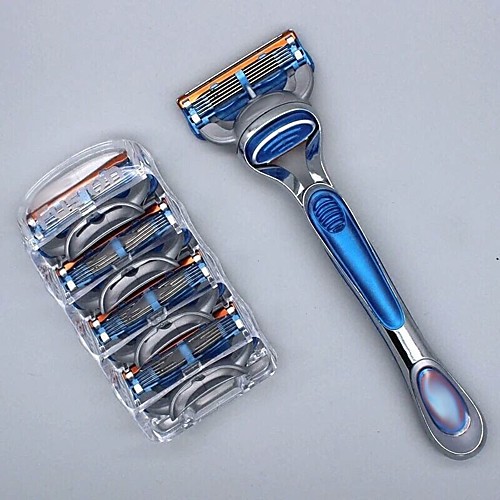 1 Holder with 4 Razor Blades Men's Shaver Razor Blades 5-layer Razor Blades for Face Care Compatible with Razor
1 Holder with 4 Razor Blades Men's Shaver Razor Blades 5-layer Razor Blades for Face Care Compatible with Razor