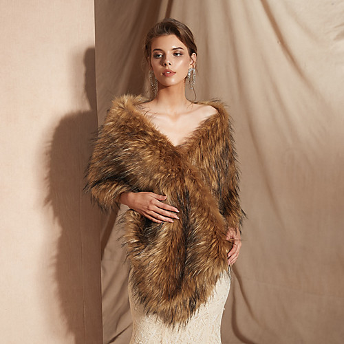 Sleeveless Shawls Faux Fur Party / Evening Shawl & Wrap / Women's Wrap With Button
Sleeveless Shawls Faux Fur Party / Evening Shawl & Wrap / Women's Wrap With Button