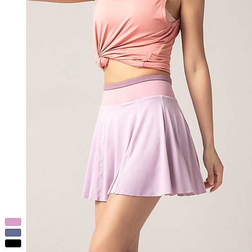 INFLACHI Women's Athletic Skort Running Skirt 2 in 1 Sports Bottoms Running Jogging Training Lightweight Breathable Quick Dry Solid Colored Black Purple Blue / Micro-elastic / Sweat-wicking
INFLACHI Women's Athletic Skort Running Skirt 2 in 1 Sports Bottoms Running Jogging Training Lightweight Breathable Quick Dry Solid Colored Black Purple Blue / Micro-elastic / Sweat-wicking