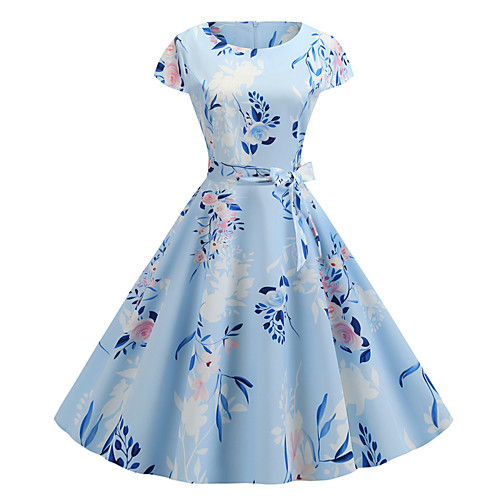 Women's A Line Dress - Sleeveless Print Patchwork Print Spring & Summer Vintage Street chic Party Daily Light Blue S M L XL XXL / Cotton
Women's A Line Dress - Sleeveless Print Patchwork Print Spring & Summer Vintage Street chic Party Daily Light Blue S M L XL XXL / Cotton