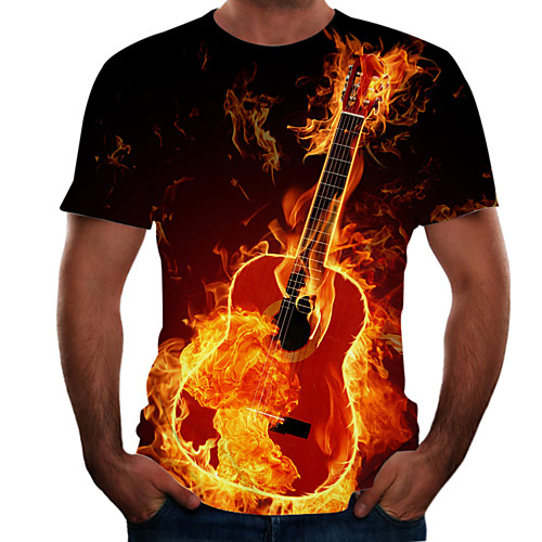 Men's T shirt Color Block Flame Simulation Plus Size Print Short Sleeve Daily Tops Basic Streetwear Rainbow
Men's T shirt Color Block Flame Simulation Plus Size Print Short Sleeve Daily Tops Basic Streetwear Rainbow