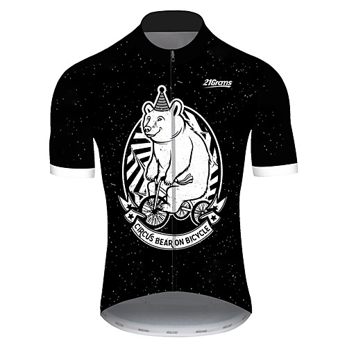 21Grams Men's Short Sleeve Cycling Jersey Spandex BlackWhite Bear Animal Bike Jersey Top Mountain Bike MTB Road Bike Cycling UV Resistant Quick Dry Breathable Sports Clothing Apparel / Stretchy
21Grams Men's Short Sleeve Cycling Jersey Spandex BlackWhite Bear Animal Bike Jersey Top Mountain Bike MTB Road Bike Cycling UV Resistant Quick Dry Breathable Sports Clothing Apparel / Stretchy