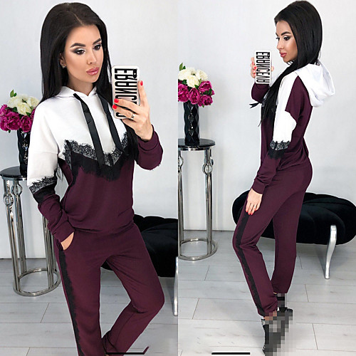 Women's 2 Piece Full Zip Tracksuit Sweatsuit Jogging Suit Street Casual Long Sleeve Moisture Wicking Quick Dry Breathable Running Active Training Jogging Sportswear Black Red Burgundy Blue Pink
Women's 2 Piece Full Zip Tracksuit Sweatsuit Jogging Suit Street Casual Long Sleeve Moisture Wicking Quick Dry Breathable Running Active Training Jogging Sportswear Black Red Burgundy Blue Pink
