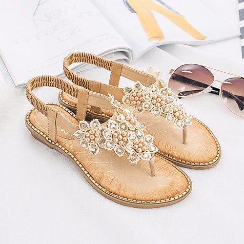Women's Sandals Flat Sandal Summer Flat Heel Open Toe Daily PU Almond / White / Black
Women's Sandals Flat Sandal Summer Flat Heel Open Toe Daily PU Almond / White / Black
