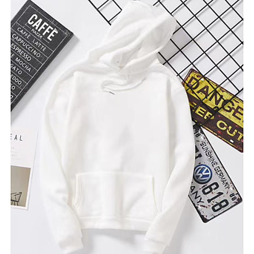 Women's Hoodie Solid Colored Casual White Black Red Blushing Pink Beige Gray M L XL XXL
Women's Hoodie Solid Colored Casual White Black Red Blushing Pink Beige Gray M L XL XXL