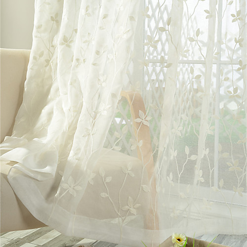 Two Panel Korean Pastoral Style Leaf Embroidery Window Screen Living Room Bedroom Semi-Permeable Screen Curtain
Two Panel Korean Pastoral Style Leaf Embroidery Window Screen Living Room Bedroom Semi-Permeable Screen Curtain