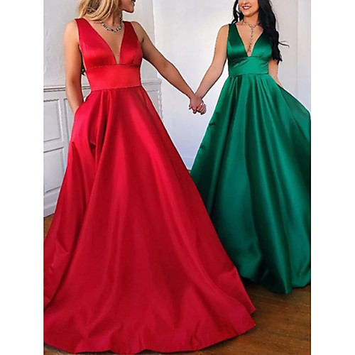 A-Line Minimalist Party Wear Prom Dress V Neck Sleeveless Floor Length Satin with Pleats 2021
A-Line Minimalist Party Wear Prom Dress V Neck Sleeveless Floor Length Satin with Pleats 2021