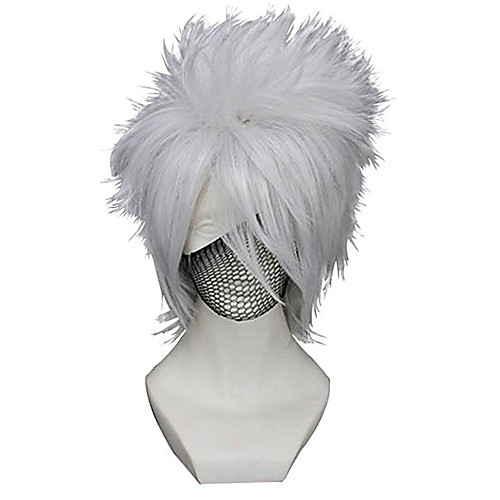 Naruto Hatake Kakashi Cosplay Wigs Men's Asymmetrical 14 inch Heat Resistant Fiber Loose Curl White Adults' Anime Wig
Naruto Hatake Kakashi Cosplay Wigs Men's Asymmetrical 14 inch Heat Resistant Fiber Loose Curl White Adults' Anime Wig