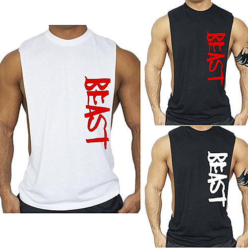 Men's Cotton Tank Top Singlet Round Neck Running Active Training Fitness Breathable Quick Dry Soft Sportswear Vest / Gilet Top Sleeveless Activewear Micro-elastic
Men's Cotton Tank Top Singlet Round Neck Running Active Training Fitness Breathable Quick Dry Soft Sportswear Vest / Gilet Top Sleeveless Activewear Micro-elastic