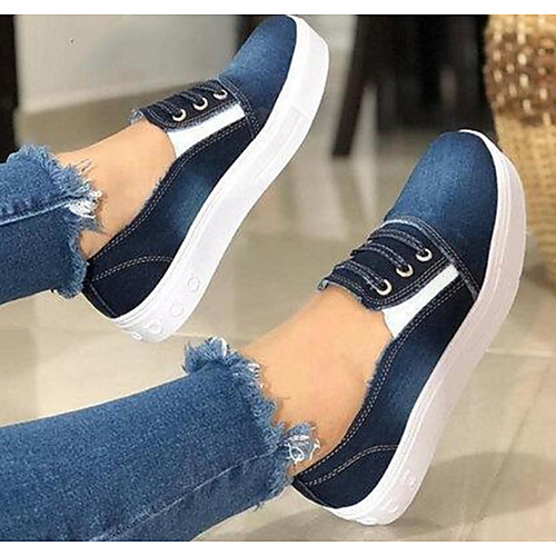 Women's Sneakers Flat Heel Round Toe Canvas Booties / Ankle Boots Spring & Summer Dark Blue / Gray / Light Blue / Color Block
Women's Sneakers Flat Heel Round Toe Canvas Booties / Ankle Boots Spring & Summer Dark Blue / Gray / Light Blue / Color Block
