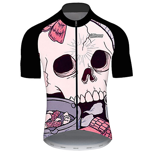 21Grams Men's Short Sleeve Cycling Jersey Black / Red Novelty Skull Bike Jersey Top Mountain Bike MTB Road Bike Cycling UV Resistant Breathable Quick Dry Sports Clothing Apparel / Stretchy
21Grams Men's Short Sleeve Cycling Jersey Black / Red Novelty Skull Bike Jersey Top Mountain Bike MTB Road Bike Cycling UV Resistant Breathable Quick Dry Sports Clothing Apparel / Stretchy