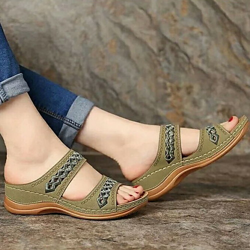 Women's Sandals Boho Bohemia Beach Wedge Creepers Open Toe Wedge Sandals Casual Daily PU Dark Brown Black Yellow
Women's Sandals Boho Bohemia Beach Wedge Creepers Open Toe Wedge Sandals Casual Daily PU Dark Brown Black Yellow