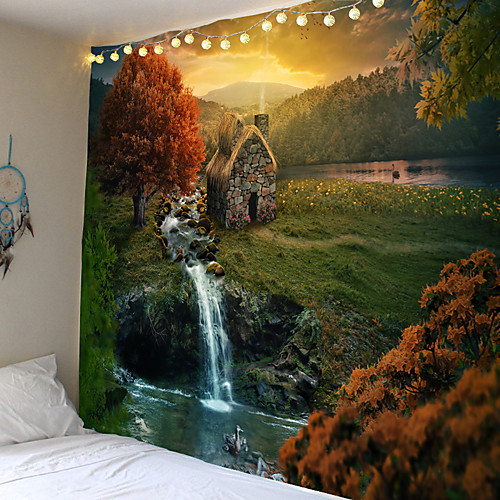 Fantasy Forest Castle Tapestry Wall Hanging Home Kid Bedroom Backdrop Decor Art Hippie Tapestry Wall Carpet Psychedelic Tapestry
Fantasy Forest Castle Tapestry Wall Hanging Home Kid Bedroom Backdrop Decor Art Hippie Tapestry Wall Carpet Psychedelic Tapestry