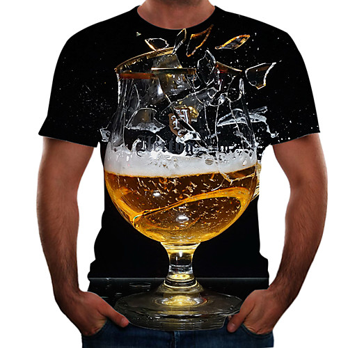 Men's Plus Size 3D Graphic T-shirt Basic Going out Weekend Round Neck Black / Short Sleeve
Men's Plus Size 3D Graphic T-shirt Basic Going out Weekend Round Neck Black / Short Sleeve