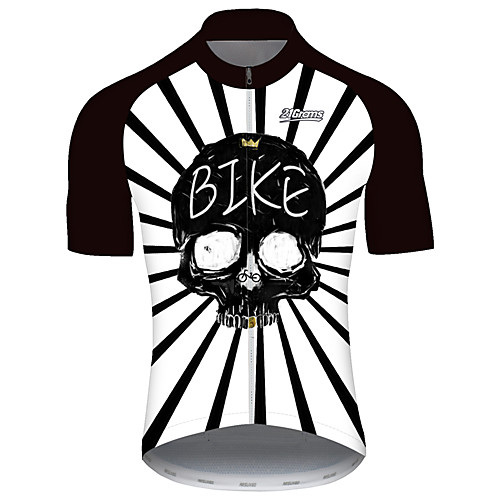 21Grams Men's Short Sleeve Cycling Jersey Spandex BlackWhite Stripes Patchwork Skull Bike Jersey Top Mountain Bike MTB Road Bike Cycling UV Resistant Quick Dry Breathable Sports Clothing Apparel
21Grams Men's Short Sleeve Cycling Jersey Spandex BlackWhite Stripes Patchwork Skull Bike Jersey Top Mountain Bike MTB Road Bike Cycling UV Resistant Quick Dry Breathable Sports Clothing Apparel