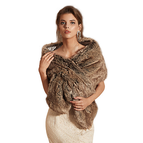 Sleeveless Shawls Faux Fur Party / Evening Shawl & Wrap / Women's Wrap With Button
Sleeveless Shawls Faux Fur Party / Evening Shawl & Wrap / Women's Wrap With Button