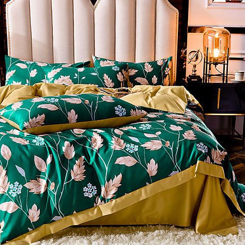 Duvet Covers 4 Piece Queen Size/King Size Floral Pattern Spring Summer Bed Skirt Bedding Set
Duvet Covers 4 Piece Queen Size/King Size Floral Pattern Spring Summer Bed Skirt Bedding Set