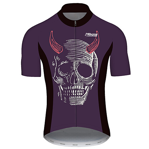 21Grams Men's Short Sleeve Cycling Jersey Spandex Violet Patchwork Solid Color Skull Bike Jersey Top Mountain Bike MTB Road Bike Cycling UV Resistant Breathable Quick Dry Sports Clothing Apparel
21Grams Men's Short Sleeve Cycling Jersey Spandex Violet Patchwork Solid Color Skull Bike Jersey Top Mountain Bike MTB Road Bike Cycling UV Resistant Breathable Quick Dry Sports Clothing Apparel