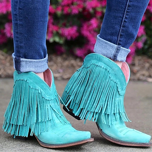 Women's Boots Cowboy / Western Boots Chunky Heel Round Toe PU Booties / Ankle Boots Fall & Winter Yellow / Blue / Pink
Women's Boots Cowboy / Western Boots Chunky Heel Round Toe PU Booties / Ankle Boots Fall & Winter Yellow / Blue / Pink