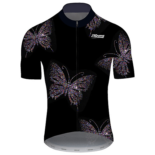 21Grams Men's Short Sleeve Cycling Jersey BlackWhite Butterfly Solid Color Bike Jersey Top Mountain Bike MTB Road Bike Cycling UV Resistant Breathable Quick Dry Sports Clothing Apparel / Stretchy
21Grams Men's Short Sleeve Cycling Jersey BlackWhite Butterfly Solid Color Bike Jersey Top Mountain Bike MTB Road Bike Cycling UV Resistant Breathable Quick Dry Sports Clothing Apparel / Stretchy