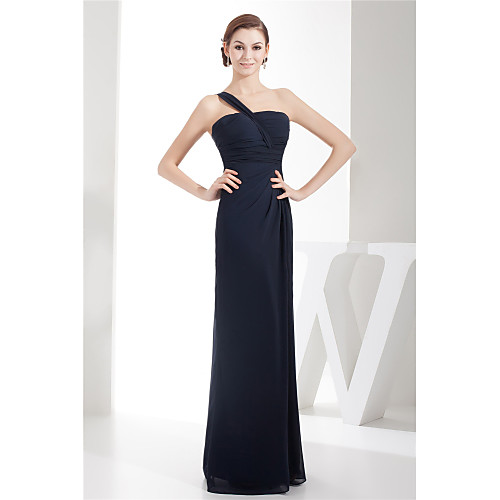Sheath / Column Minimalist Elegant Wedding Guest Formal Evening Dress One Shoulder Sleeveless Floor Length Chiffon with Ruched 2021
Sheath / Column Minimalist Elegant Wedding Guest Formal Evening Dress One Shoulder Sleeveless Floor Length Chiffon with Ruched 2021
