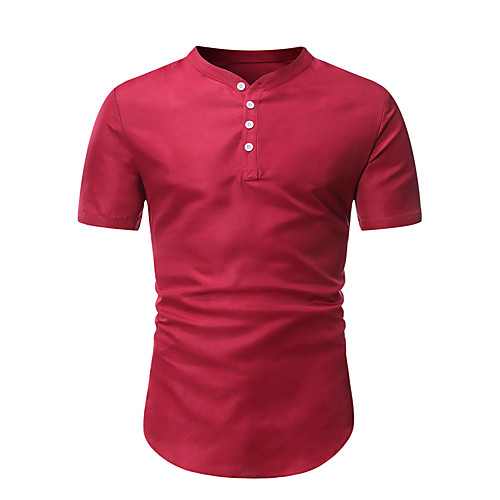 Men's Shirt Solid Colored Short Sleeve Daily Tops Business Basic Black Blue Red
Men's Shirt Solid Colored Short Sleeve Daily Tops Business Basic Black Blue Red
