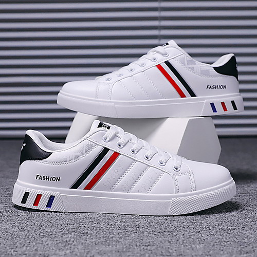 Men's PU Summer / Fall Casual / Preppy Sneakers Walking Shoes Non-slipping Black and White / White / Silver / Black
Men's PU Summer / Fall Casual / Preppy Sneakers Walking Shoes Non-slipping Black and White / White / Silver / Black