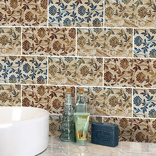 20x10cmx9pcs Royal Grunge Floral Wall Stickers Retro Oil-proof Waterproof Tile Wallpaper For Kitchen Bathroom Ground Wall House Decoration
20x10cmx9pcs Royal Grunge Floral Wall Stickers Retro Oil-proof Waterproof Tile Wallpaper For Kitchen Bathroom Ground Wall House Decoration