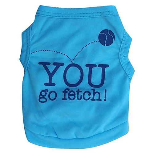 Cat Dog Shirt / T-Shirt Dog Clothes Breathable Green Blue Costume Cotton Letter & Number XS S M L
Cat Dog Shirt / T-Shirt Dog Clothes Breathable Green Blue Costume Cotton Letter & Number XS S M L