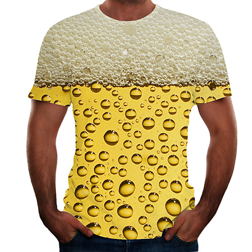 Men's Plus Size 3D Graphic T-shirt Basic Going out Weekend Round Neck Yellow / Short Sleeve
Men's Plus Size 3D Graphic T-shirt Basic Going out Weekend Round Neck Yellow / Short Sleeve