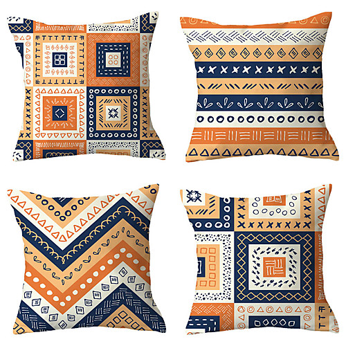 Set of 4 Polyester Pillow Cover, Geometric Plaid Simple Classic Square Traditional Classic Throw Pillow
Set of 4 Polyester Pillow Cover, Geometric Plaid Simple Classic Square Traditional Classic Throw Pillow