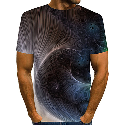 Men's Plus Size Geometric Print T-shirt Basic Street chic Daily Going out Round Neck Blue / Short Sleeve
Men's Plus Size Geometric Print T-shirt Basic Street chic Daily Going out Round Neck Blue / Short Sleeve