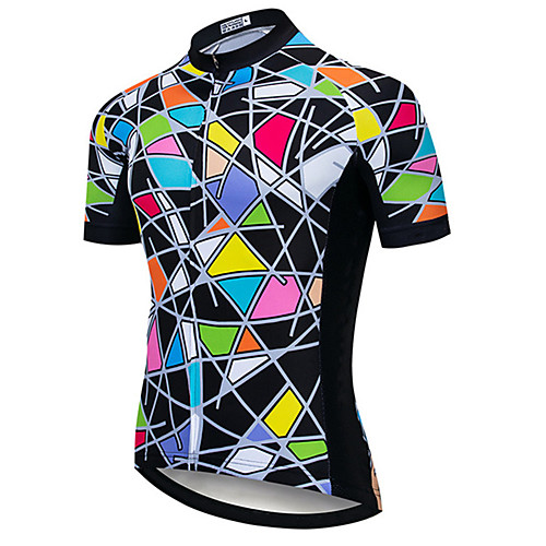 21Grams Men's Short Sleeve Cycling Jersey Spandex Polyester Black / Blue Plaid / Checkered Patchwork Bike Jersey Top Mountain Bike MTB Road Bike Cycling UV Resistant Breathable Quick Dry Sports
21Grams Men's Short Sleeve Cycling Jersey Spandex Polyester Black / Blue Plaid / Checkered Patchwork Bike Jersey Top Mountain Bike MTB Road Bike Cycling UV Resistant Breathable Quick Dry Sports