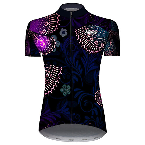 21Grams Women's Short Sleeve Cycling Jersey Black / Blue Butterfly Floral Botanical Bike Jersey Top Mountain Bike MTB Road Bike Cycling UV Resistant Breathable Quick Dry Sports Clothing Apparel
21Grams Women's Short Sleeve Cycling Jersey Black / Blue Butterfly Floral Botanical Bike Jersey Top Mountain Bike MTB Road Bike Cycling UV Resistant Breathable Quick Dry Sports Clothing Apparel