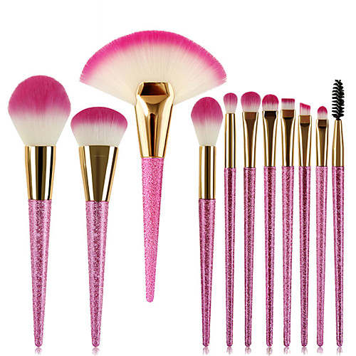 Miyaup 11pcs Girl's Love Makeup Brushes With Fan Shaped Sparkle Pink Cosmetics Makeup Tool Glitter Handle Makeup Brush Set
Miyaup 11pcs Girl's Love Makeup Brushes With Fan Shaped Sparkle Pink Cosmetics Makeup Tool Glitter Handle Makeup Brush Set