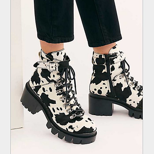 Women's Boots Animal Print Chunky Heel Round Toe Booties Ankle Boots Daily PU White Brown Coffee / Mid-Calf Boots
Women's Boots Animal Print Chunky Heel Round Toe Booties Ankle Boots Daily PU White Brown Coffee / Mid-Calf Boots