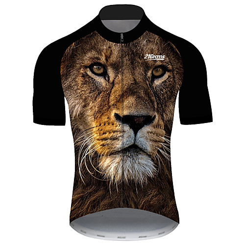 21Grams Men's Short Sleeve Cycling Jersey Spandex Black / Yellow Solid Color Lion Animal Bike Jersey Top Mountain Bike MTB Road Bike Cycling UV Resistant Quick Dry Breathable Sports Clothing Apparel
21Grams Men's Short Sleeve Cycling Jersey Spandex Black / Yellow Solid Color Lion Animal Bike Jersey Top Mountain Bike MTB Road Bike Cycling UV Resistant Quick Dry Breathable Sports Clothing Apparel