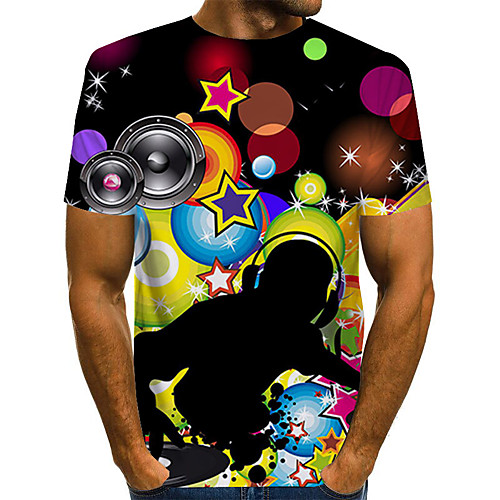 Men's Plus Size Geometric 3D Pleated Print T-shirt Street chic Exaggerated Daily Going out Round Neck Rainbow / Short Sleeve
Men's Plus Size Geometric 3D Pleated Print T-shirt Street chic Exaggerated Daily Going out Round Neck Rainbow / Short Sleeve