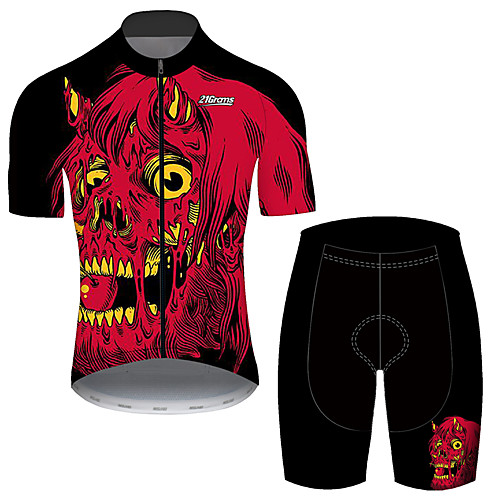 21Grams Men's Short Sleeve Cycling Jersey with Shorts Black / Red Fruit Bike UV Resistant Quick Dry Breathable Sports Devil Mountain Bike MTB Road Bike Cycling Clothing Apparel / Stretchy
21Grams Men's Short Sleeve Cycling Jersey with Shorts Black / Red Fruit Bike UV Resistant Quick Dry Breathable Sports Devil Mountain Bike MTB Road Bike Cycling Clothing Apparel / Stretchy