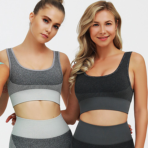 Women's Sports Bra Medium Support Fashion Dark Grey Red Light Grey Yoga Running Fitness Bra Top Sport Activewear Breathable Comfort Quick Dry Freedom High Elasticity
Women's Sports Bra Medium Support Fashion Dark Grey Red Light Grey Yoga Running Fitness Bra Top Sport Activewear Breathable Comfort Quick Dry Freedom High Elasticity